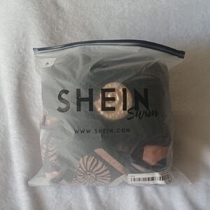 SHEIN Black and Gold Swimwear